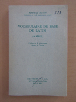 Maurice Mathy - Vocabulaire de base du latin