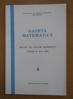 Revista Gazeta matematica, Anul XVIII, Nr. 3, 2000