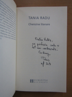 Tania Radu - Chenzine literare (cu autograful autoarei)