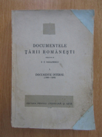 P. P. Panaitescu - Documentele Tarii Romanesti. Documente interne 1369-1490