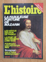 Revista L'histoire, nr. 81, septembrie 1985
