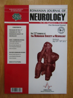 Revista Romanian Journal of Neurology, volumul XII, nr. 1, 2013