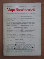 Anticariat: Revista Viata Romaneasca, anul LXXIX, nr. 9, septembrie 1984