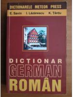 Anticariat: E. Savin - Dictionar German-Roman