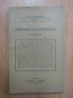 G. G. Longinescu - Cronici stiintifice (volumul 3)