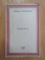 George Cioranescu - Codicil