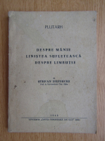 Plutarh - Despre manie, linistea sufleteasca. Despre limbutie (1943)