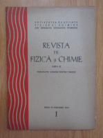 Revista de fizica si chimie, anul III, nr. 1, ianuarie 1966