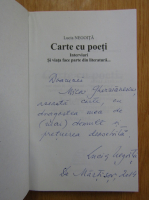 Lucia Negoita - Carte cu poeti (cu autograful autorului)