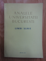Analele Universitatii Bucuresti. Limbi slave, anul XX, 1971