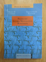 David St. Catanoiu - Pagini din istoria matematicii romanesti