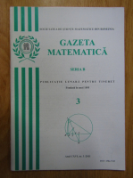 Gazeta Matematica, anul CXVI, seria B, nr. 3, 2011