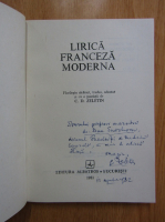 C. D. Zeletin - Lirica franceza moderna (cu autograful autorului)