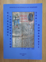 Catalogul documentelor Tarii Romanesti din Arhivele Nationale, volumul 8, 1654-1656