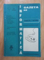 Gazeta de Informatica, anul IV, nr. 7-8, 1993