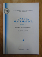 Gazeta Matematica, Seria A, anul XXV, nr. 4, 2007