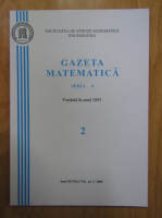 Gazeta Matematica, Seria A, anul XXVII, nr. 2, 2009