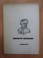 Constantin Cantacuzino. Biobibliografie