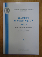 Gazeta Matematica, Seria A, anul XXV, nr. 2, 2007