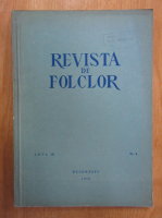 revista de folclor, anul III, nr. 4