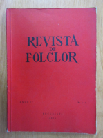 revista de folclor, anul IV, nr. 3-4