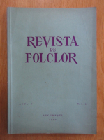 revista de folclor, anul V, nr. 3-4