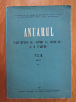 Anticariat: Anuarul Institutul de Istorie A. D. Xenopol, nr. XXII, 1985 