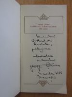 George Tarnea - Cartea cu iubiri secrete (cu autograful autorului)