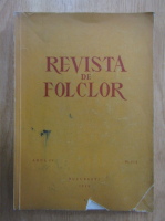 Revista de Folclor, anul IV, nr. 1-2, 1959