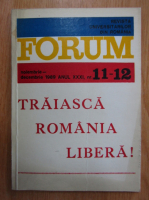 Revista Forum, anul XXXI, nr. 11-12, noiembrie-decembrie 1989