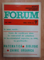 Revista Forum, anul XXXII, nr. 7, iulie 1990