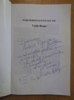Vasile Bozga - Mari personalitati ale ASE (cu autograful autorului)