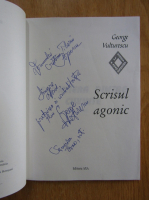 George Vulturescu - Scrisul agonic (cu autograful autorului)