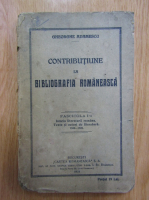 Gheorghe Adamescu - Contributie la bibliografia romaneasca
