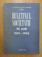 I. Coteanu - Buletinul societatii pe anii 1991-1992