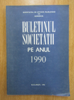 Marica Anghelescu - Buletinul societatii pe anul 1990