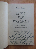 Mihai Cimpoi - Sfinte firi vizionare (cu autograful autorului)