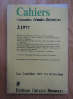 Revista Cahiers roumains d'etudes litteraires, nr. 2, 1977