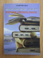 Dumitru Acu - Asociatiunea Astra. 150 de ani. Repere cronologice