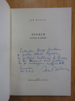 Ion Balan - Ninalb (cu autograful autorului)