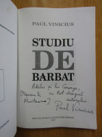 Paul Vinicius - Studiu de barbat (cu autograful autorului)