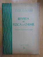 Revista de fizica si chimie, anul XII, nr. 5, mai 1975