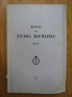 Revue des etudes roumaines XIII-XIV