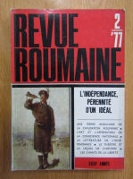 Revue Roumaine, anul XXXI, nr. 2, 1977