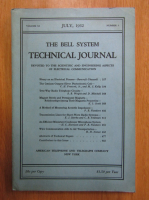 The Bell System Technical Journal, volumul XI, nr. 3, iulie 1932