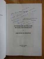 Vasile Diacon - Etnografie si folclor pe suha bucovineana (cu autograful autorului)