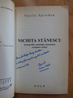 Vasile Spiridon - Nichita Stanescu. Monografie (cu autograful autorului)