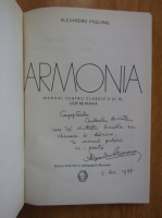 Alexandru Pascanu - Armonia (volumul 2, cu autograful autorului)