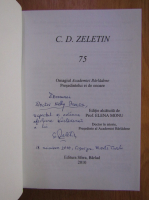 Anticariat: Elena Monu - C. D. Zeletin. 75 (cu autograful lui C. D. Zeletin)