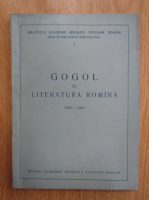 Gogol in literatura romana 1860-1960